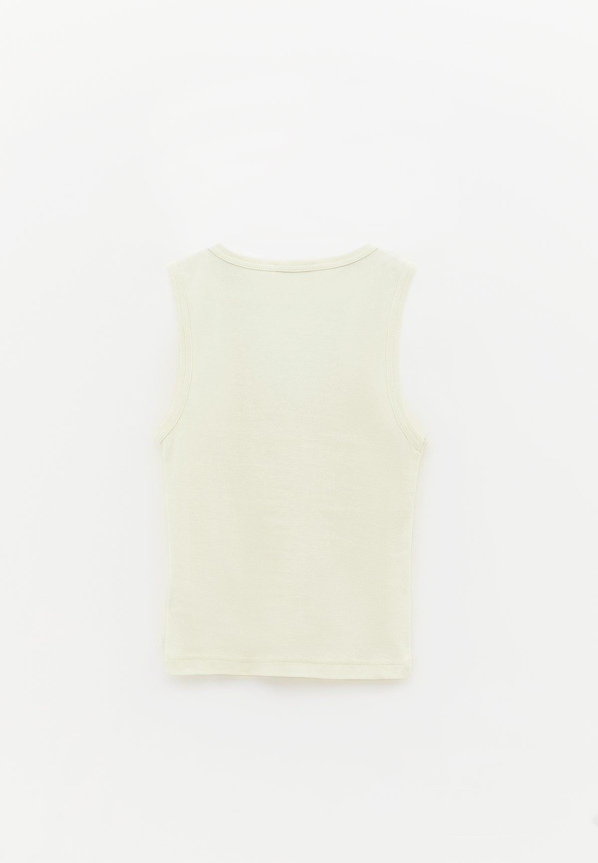 V Neck Bodycon Rib Tank Top - FLAN