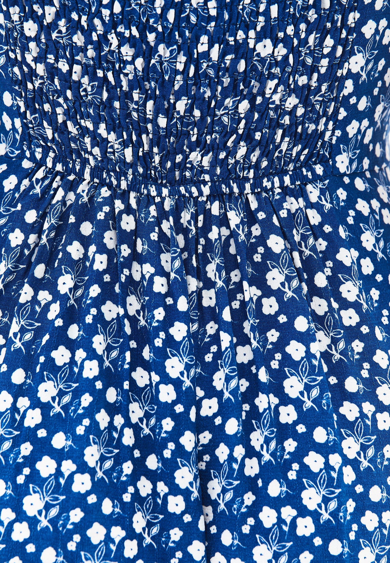 Sweetheart Neck Printed Slit Detailed Midi Dress - FLORAL PRINT