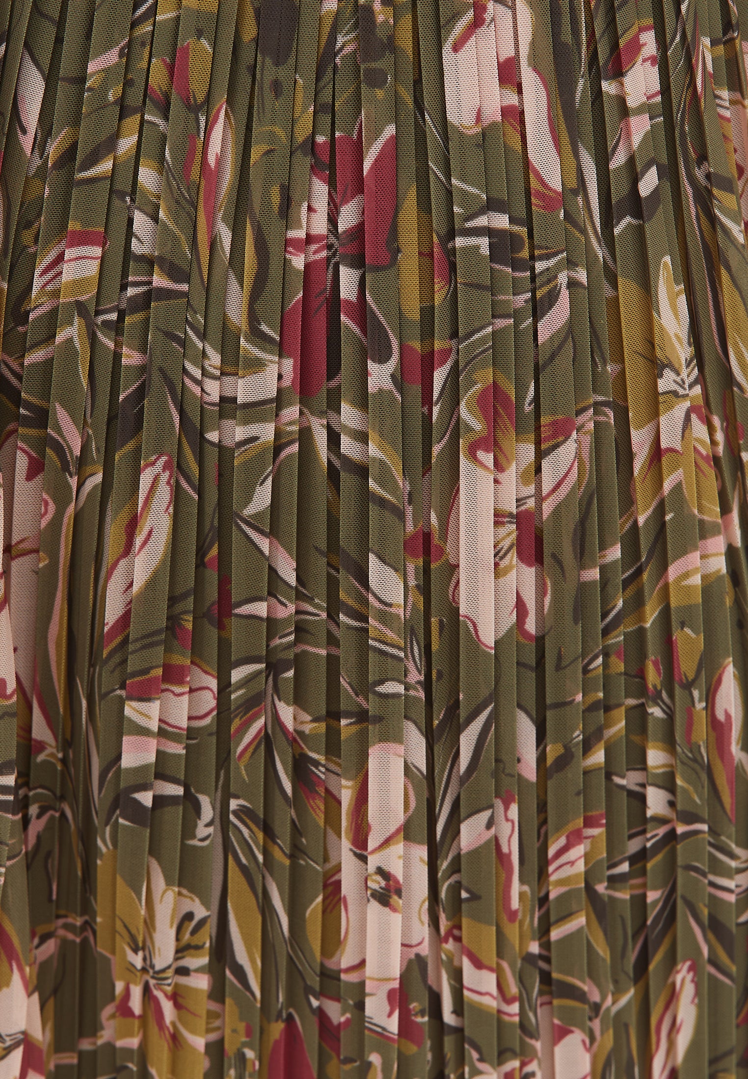 A line midi skirt - FLOWER COMB