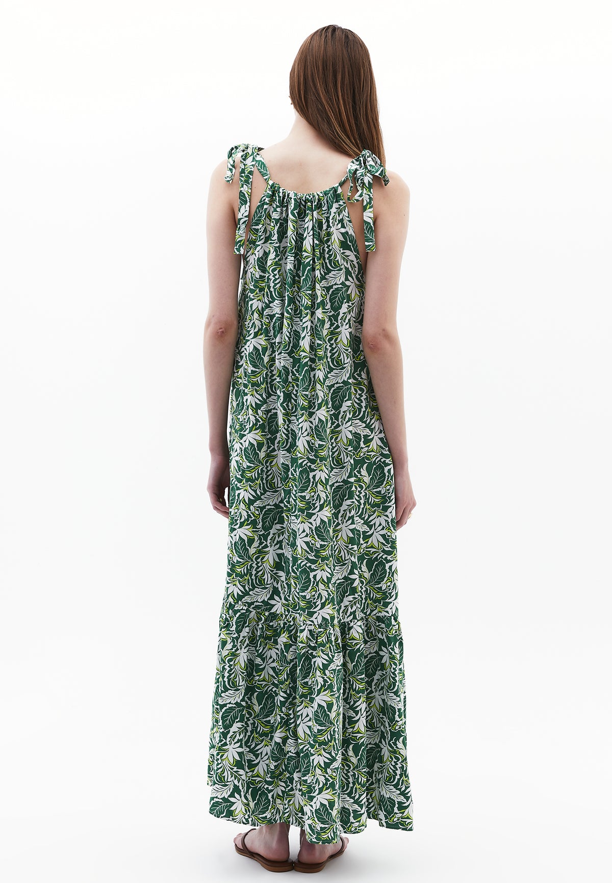 Halter Neck Tie Dress - Mix Color