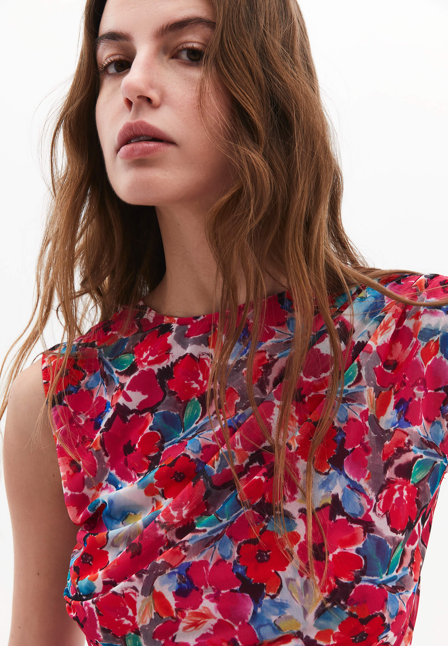 MESH TANK TOP - FLOWER COMB