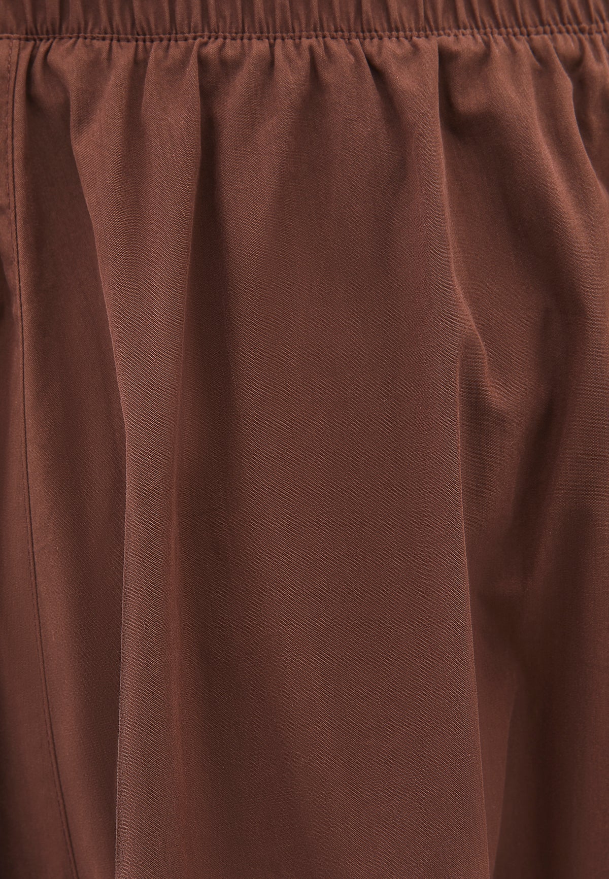 High Waist Flared Skirt - Brown