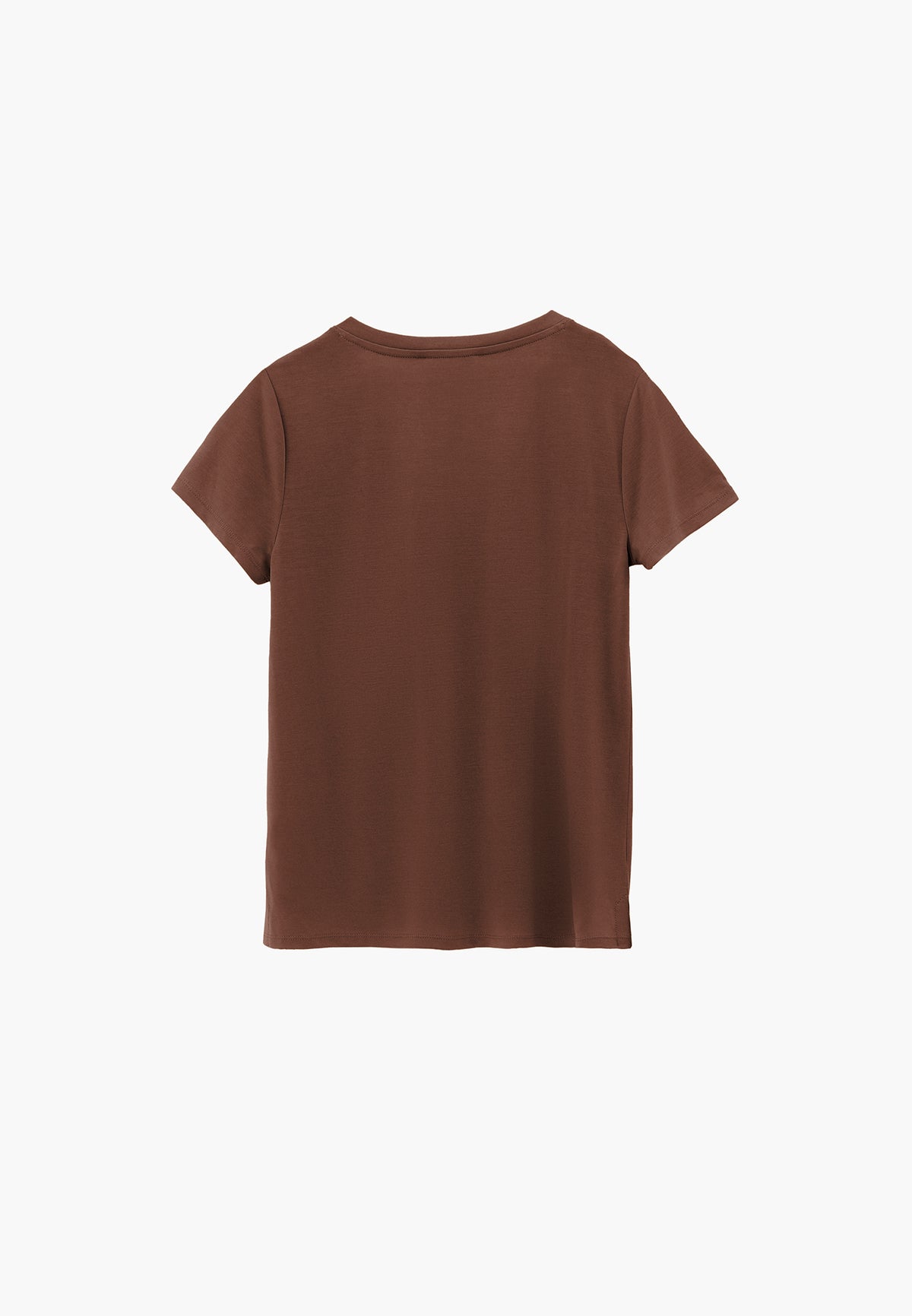 V Neck T-Shirt - FONDUE FUDGE