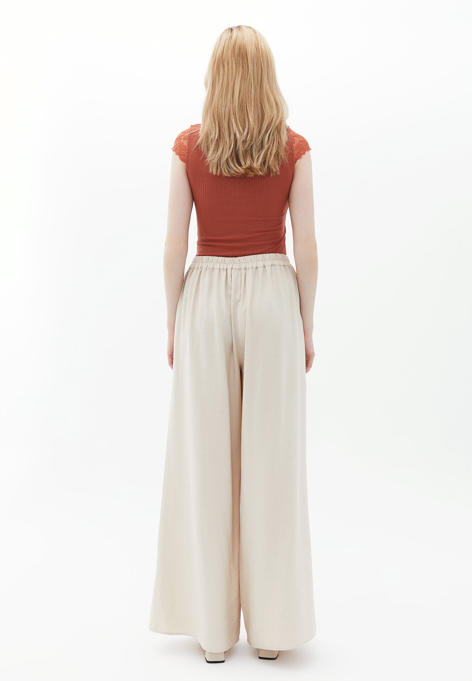 Viscose trousers - FRENCH OAK