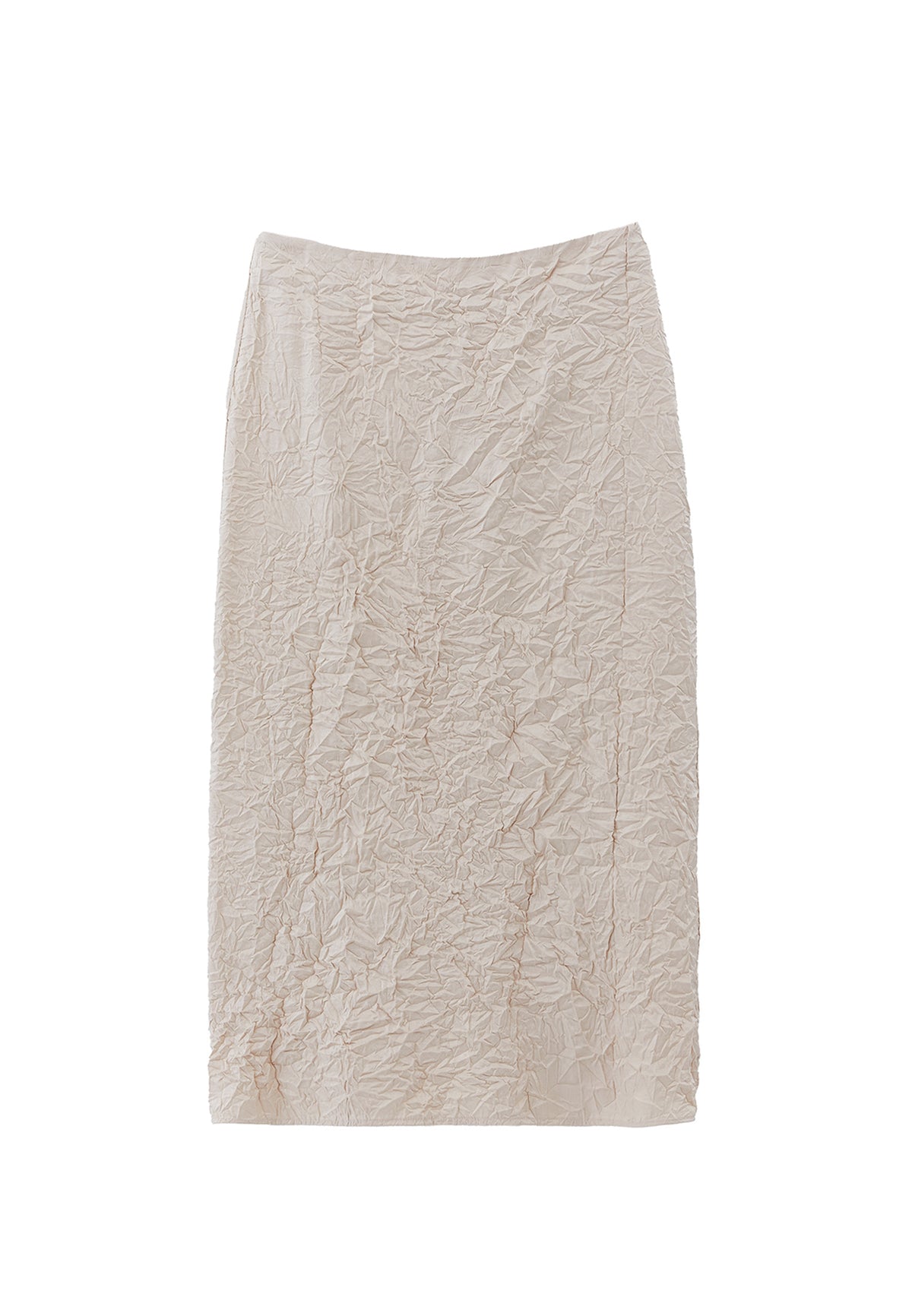 High Waist Skirt - Beige