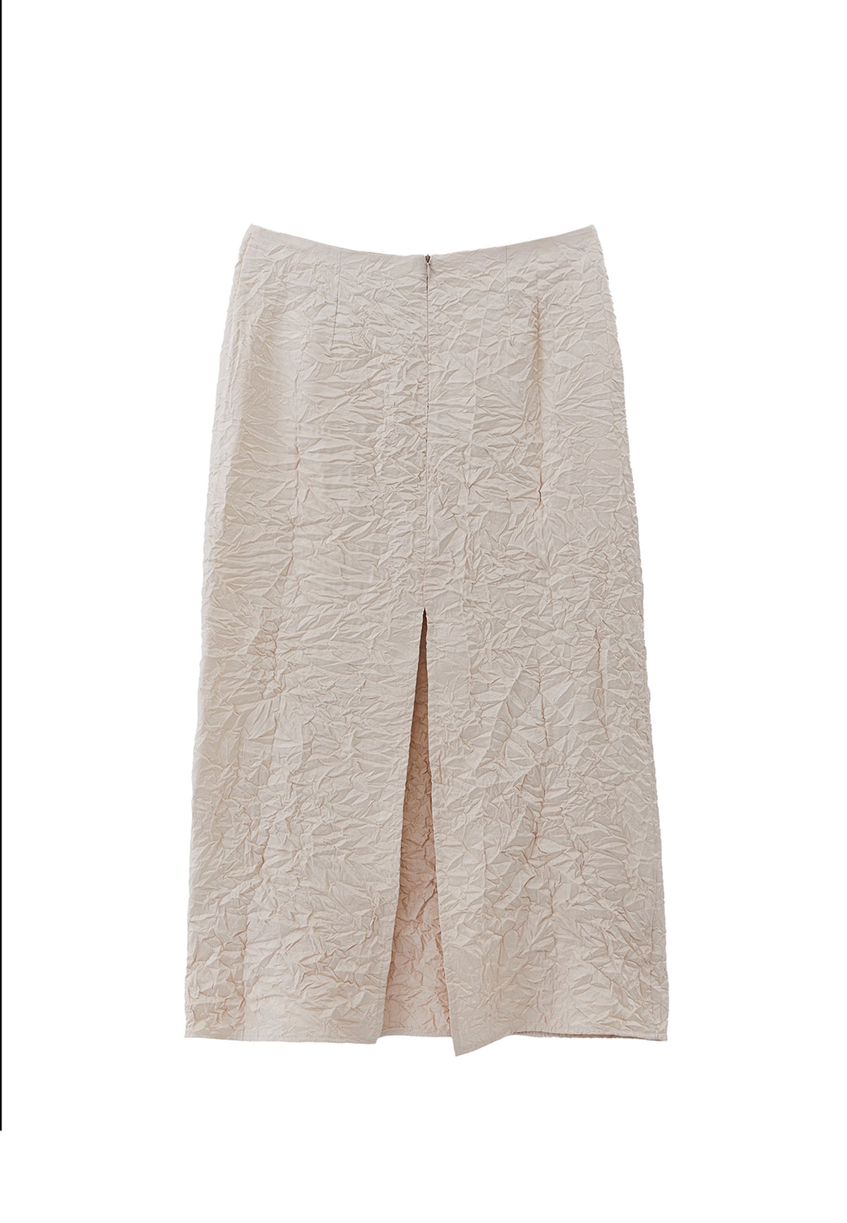 High Waist Skirt - Beige