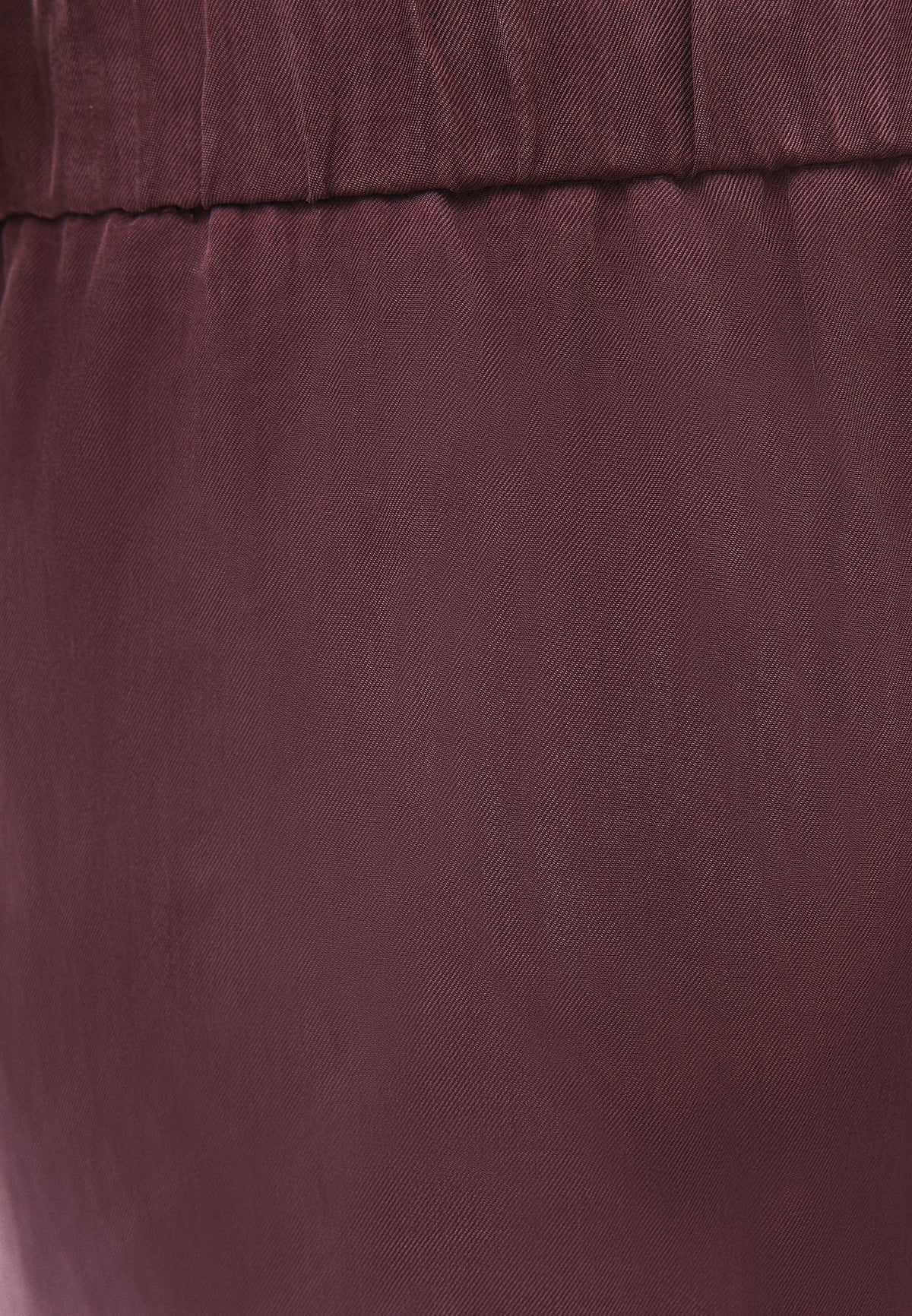 Wide Leg High Waist Buttoned Pants - Burgundy