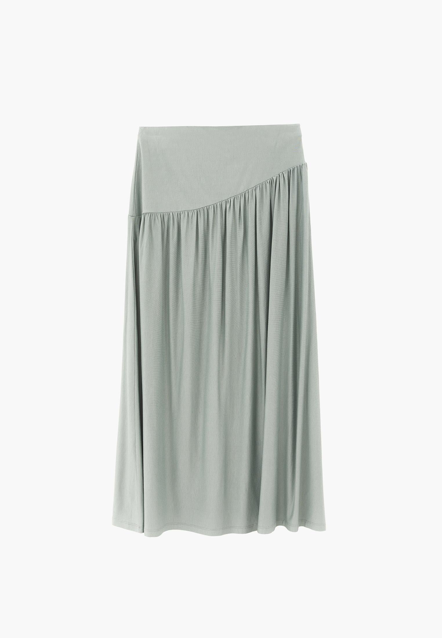 Flared Long Skirt - GREEN MILIEU