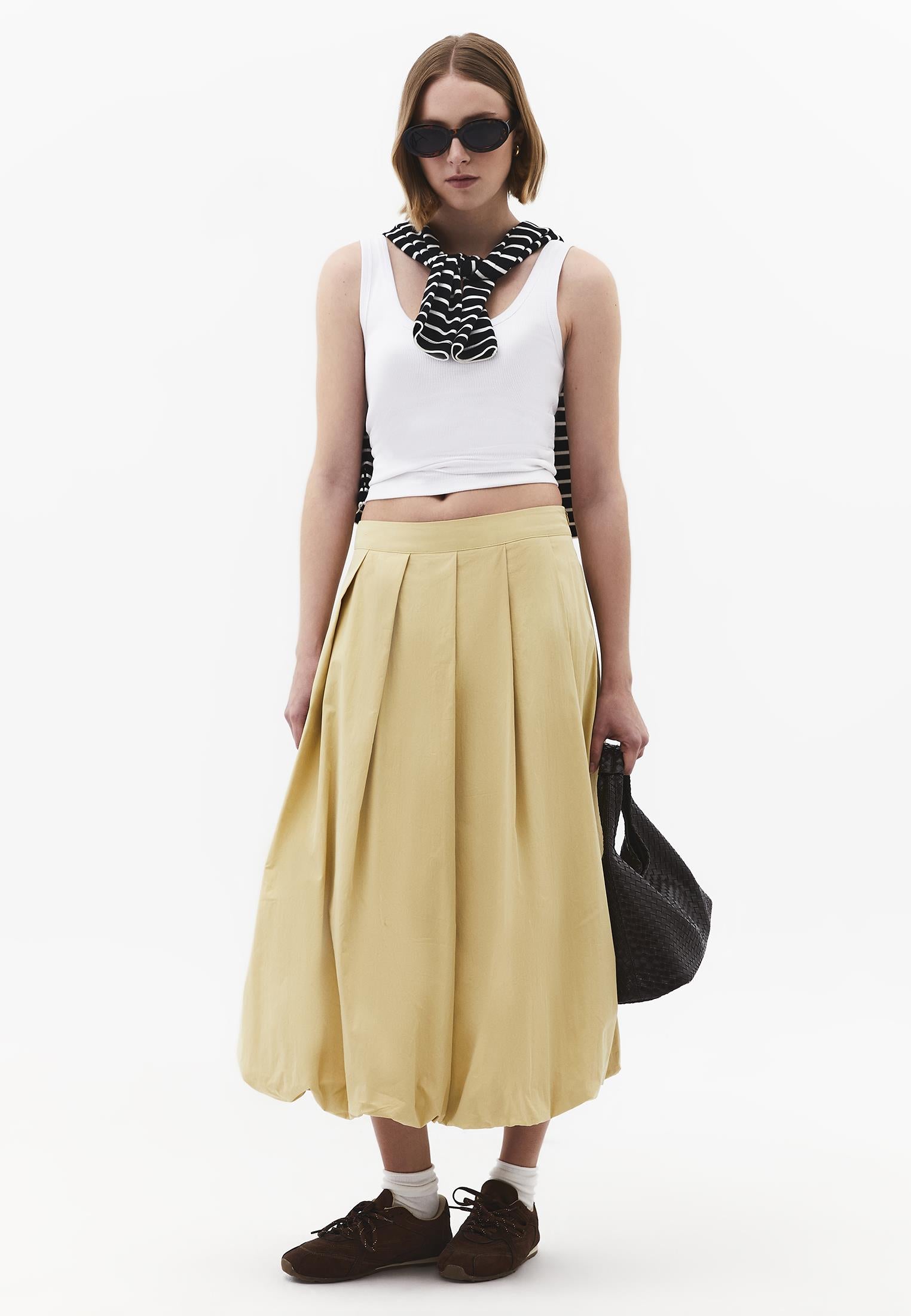 Balloon Form Long Skirt - HEMP