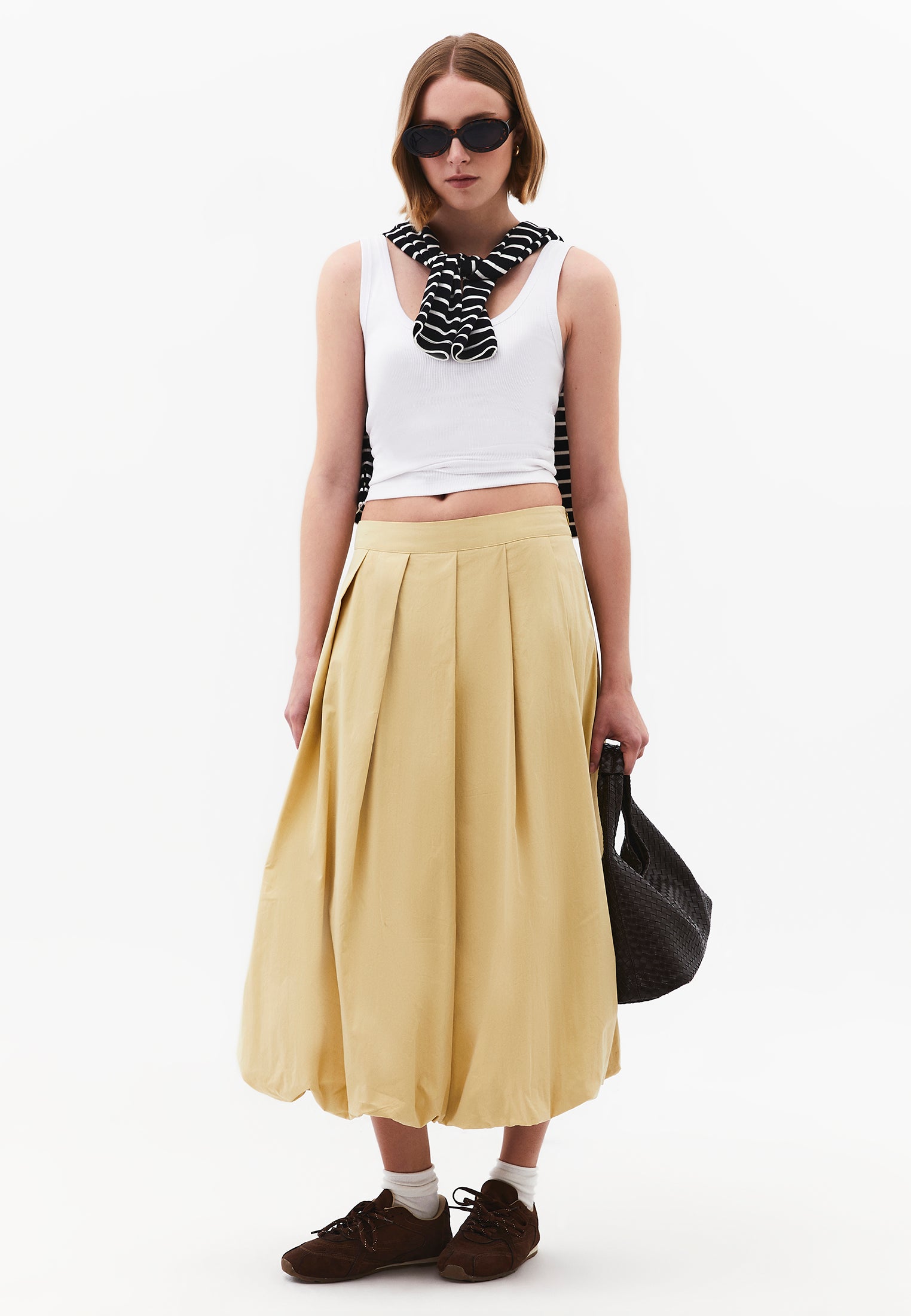 Balloon Form Long Skirt - HEMP