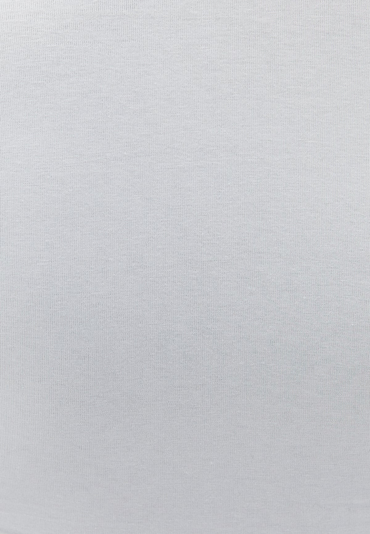 Square Neck Long Sleeve T-Shirt - Cream