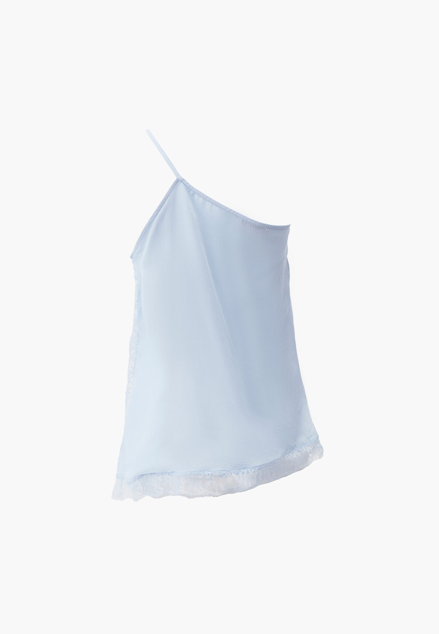 Asymmetrical Sleeveless Blouse - ICE WATER
