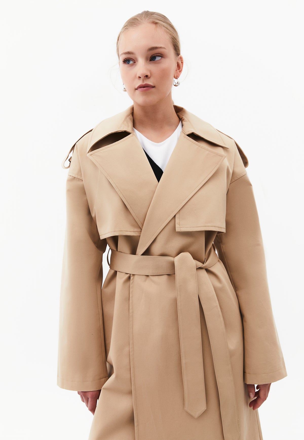 Long Trenchcoat With Belt - INCENSE