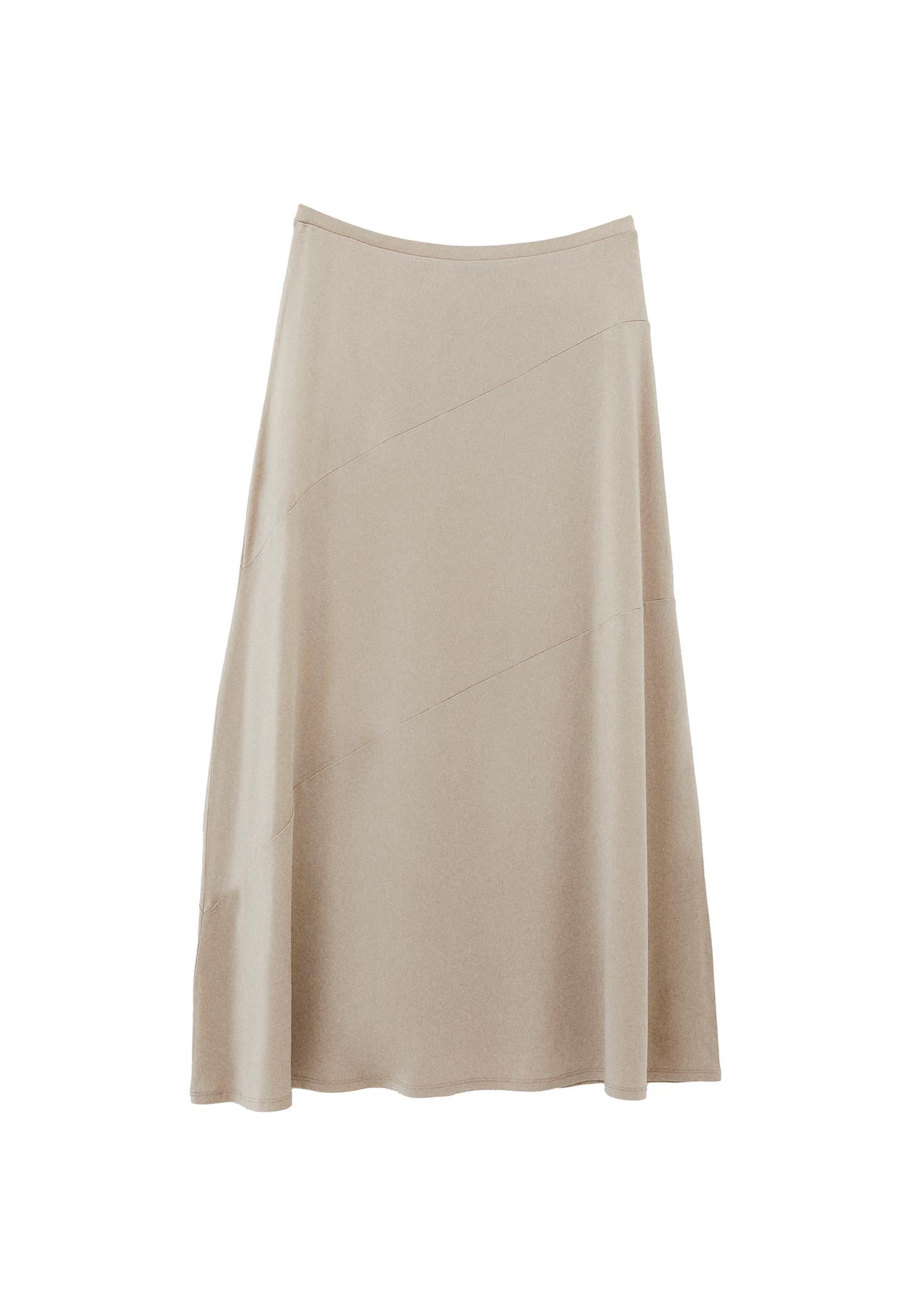 Long Skirt With Cut A-Shape - ISLAND FOSSIL