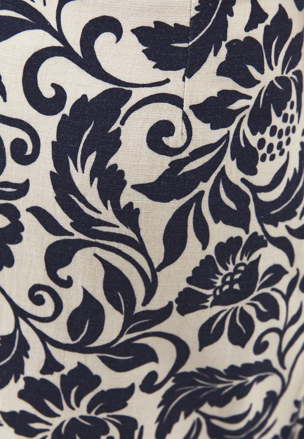 Long Belted Printed A-Line Skirt - LEAF COMB