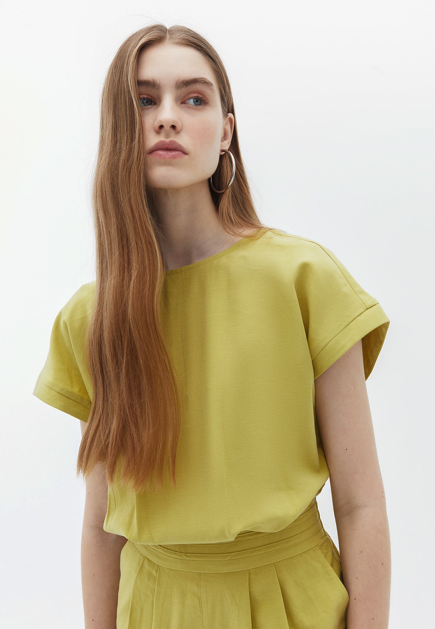 BELTED JUMPSUIT - LEEK GREEN