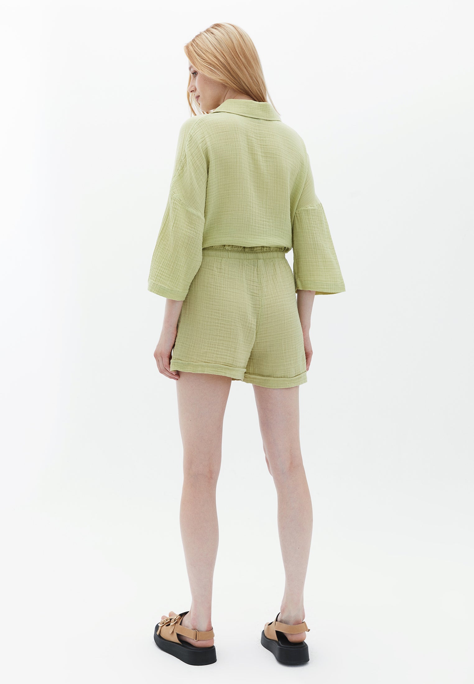 Ultra high waist shorts - LINT