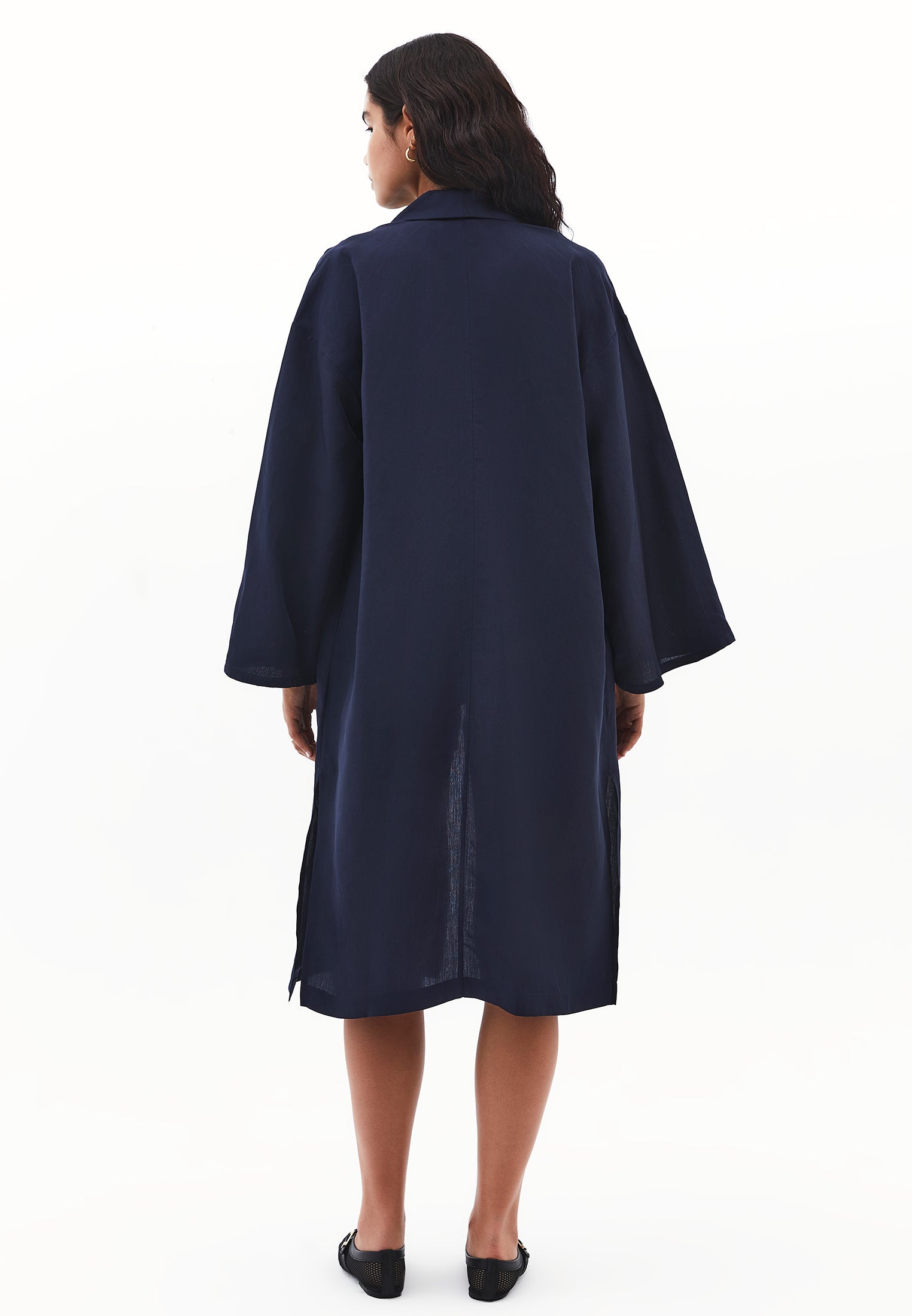 Shawl collar kimono - MIDNIGHT