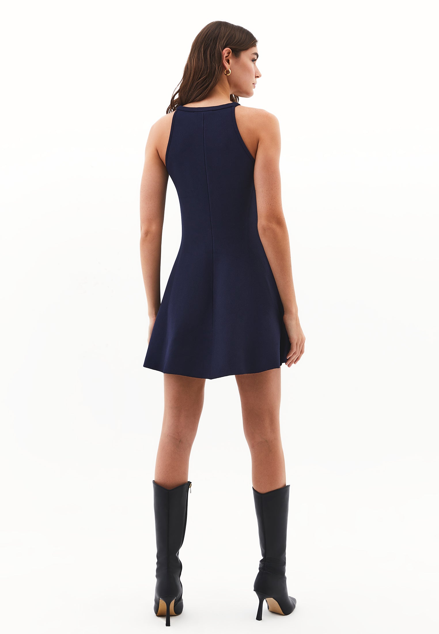 FLARED DRESS - MIDNIGHT