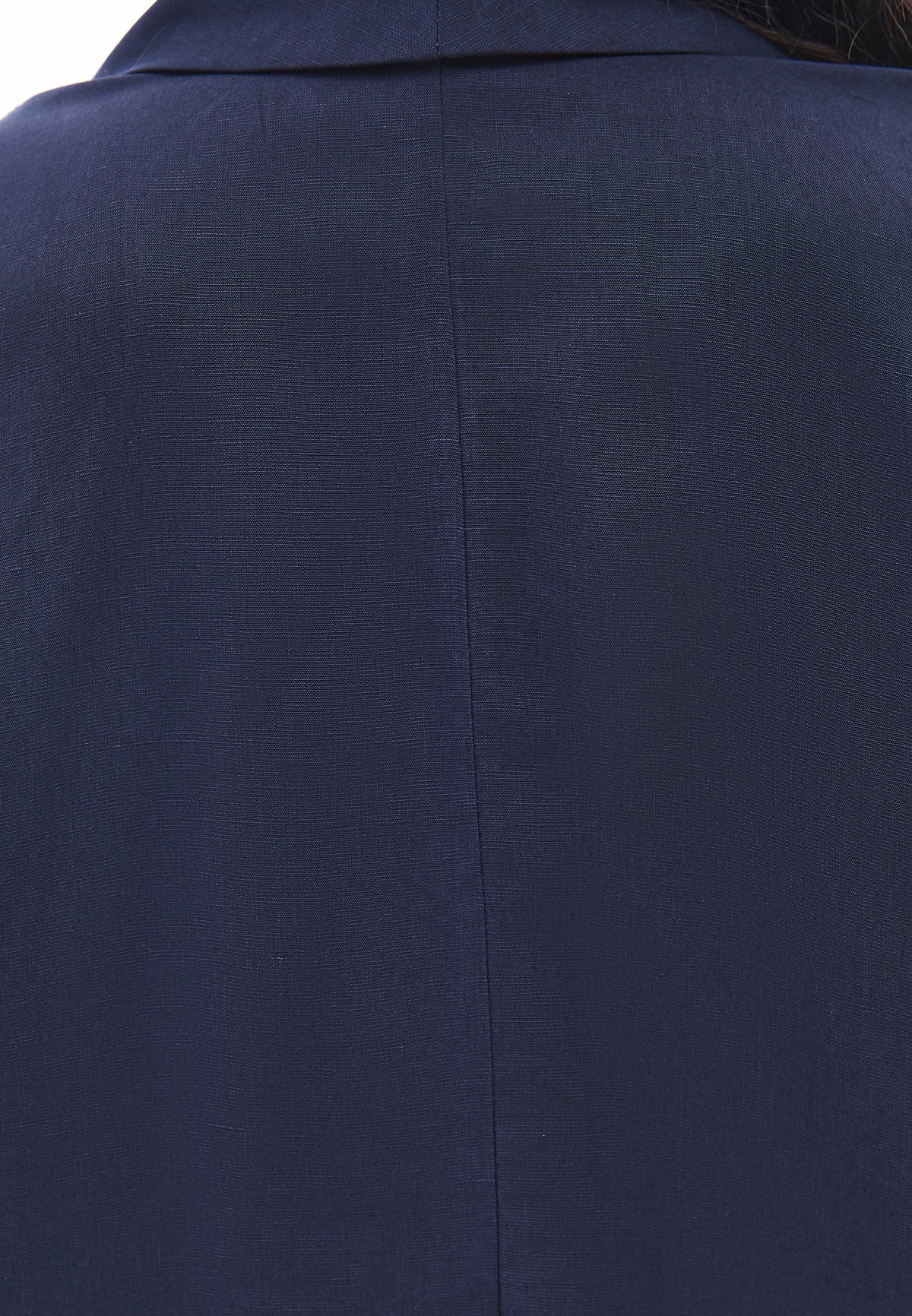 Shawl Collar Kimono - Navy Blue