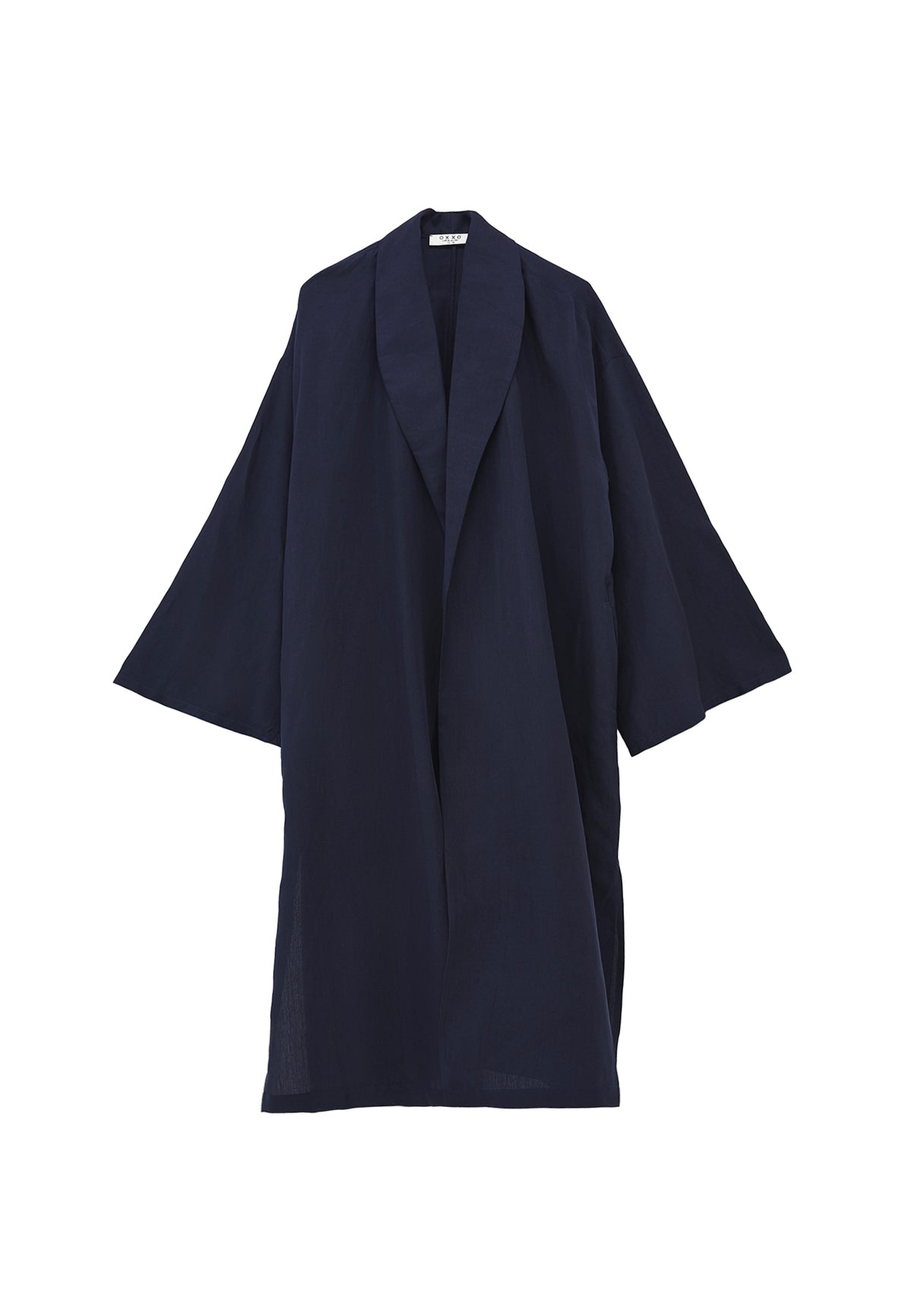 Shawl Collar Kimono - Navy Blue