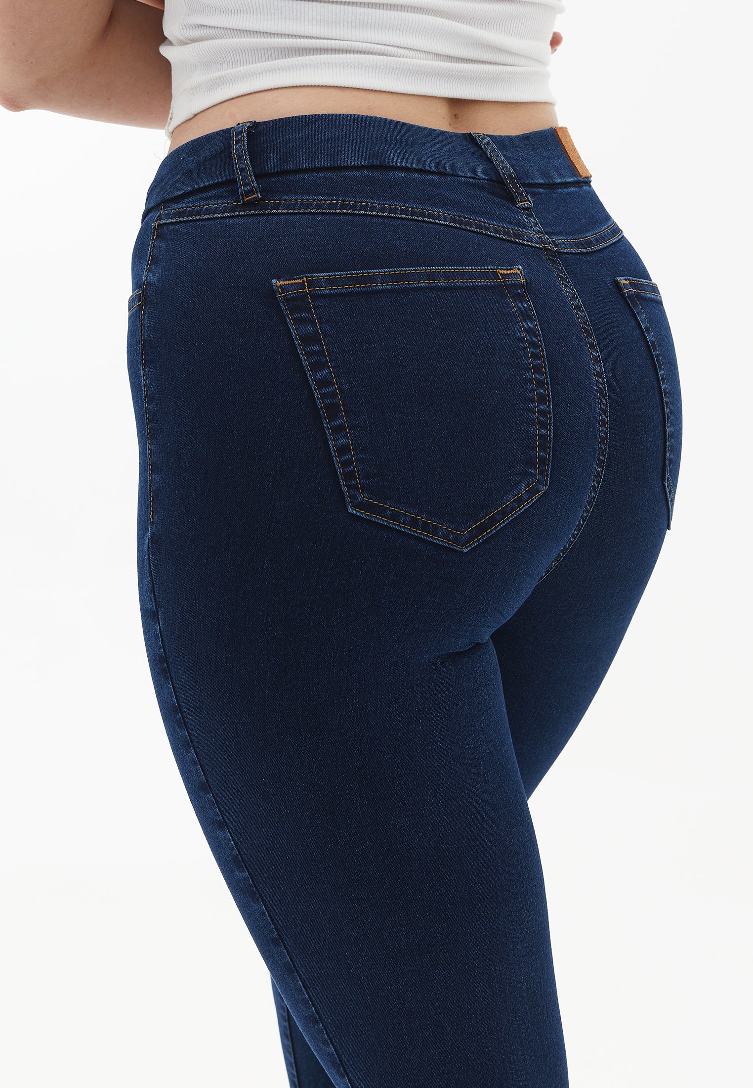 Ultra high waist jegging - MID DENIM