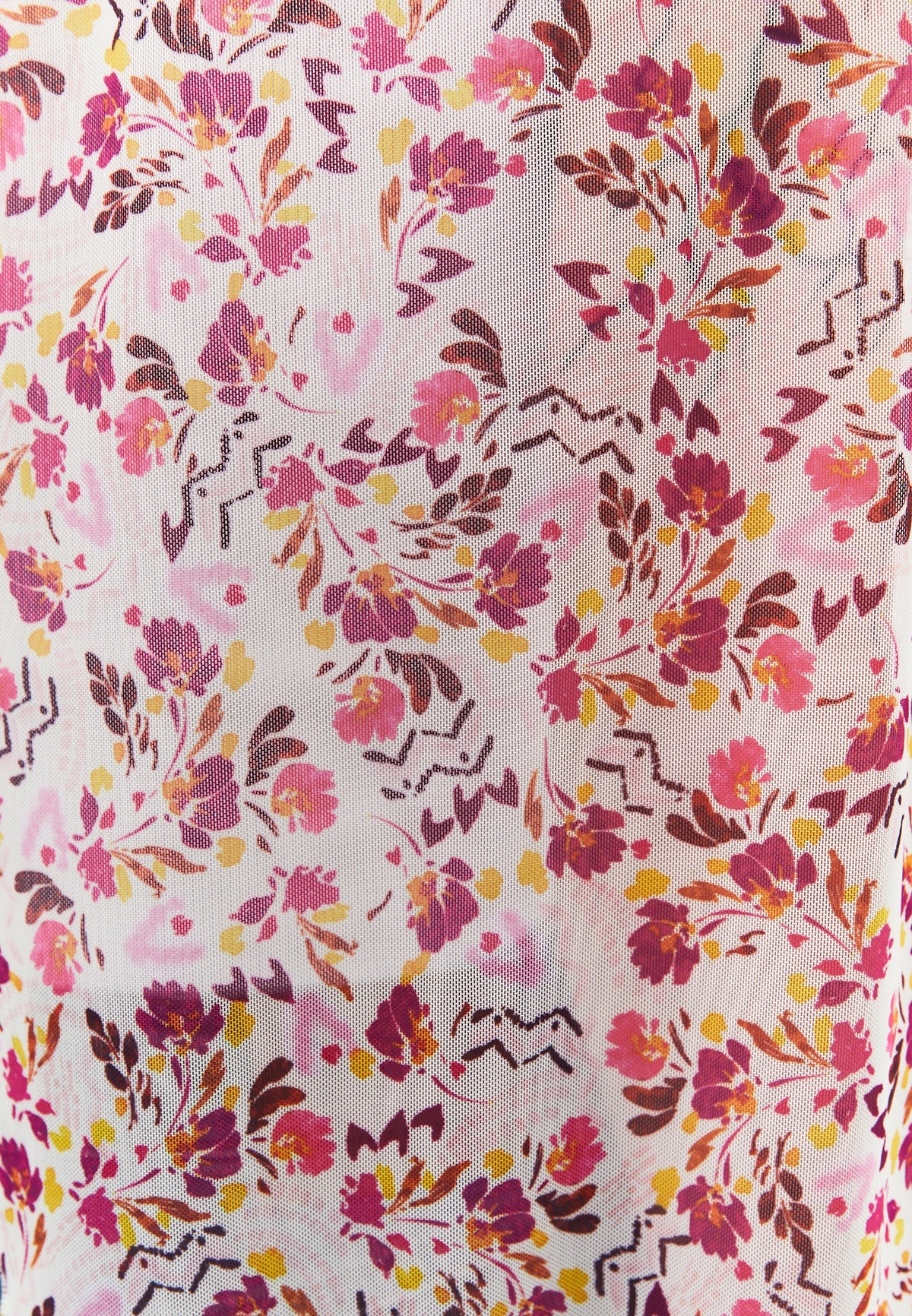 Kimono With Ruffle Details And Bateau Neck - MIX COMB