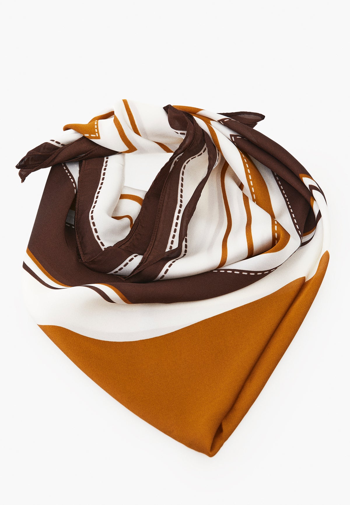 Scarf with Stylish Details and Shawl - Mix Color