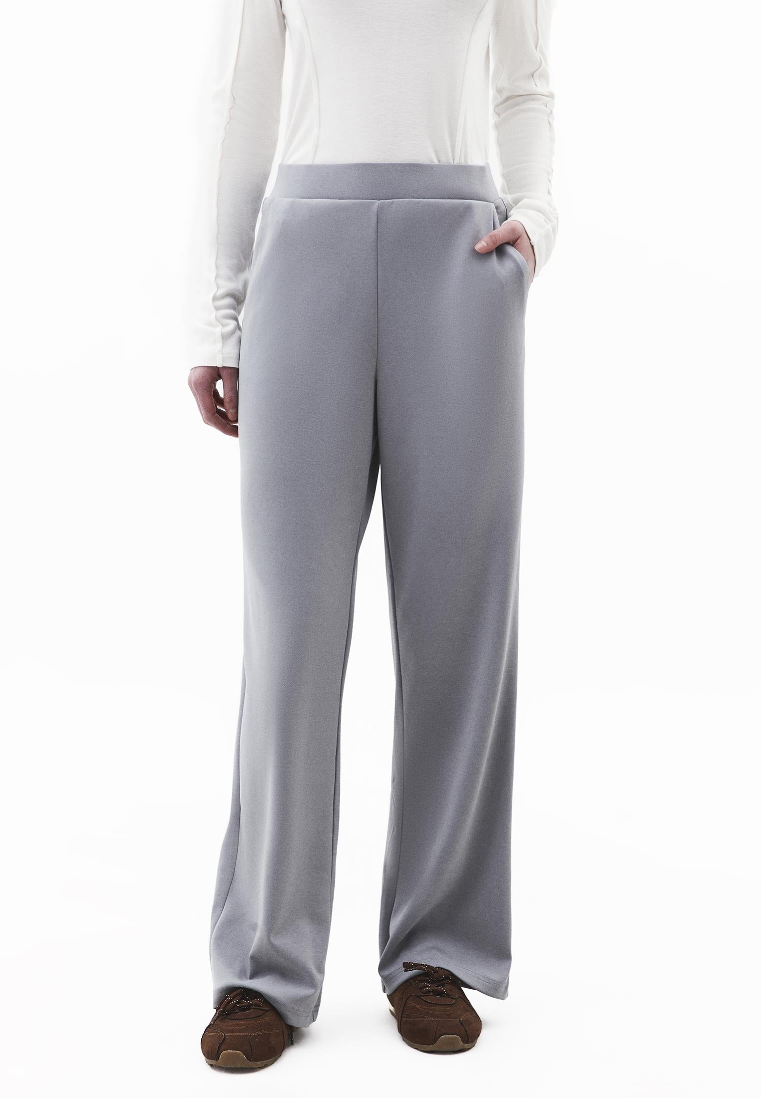 Straight Leg High Waist Sweatpant - MONUMENT