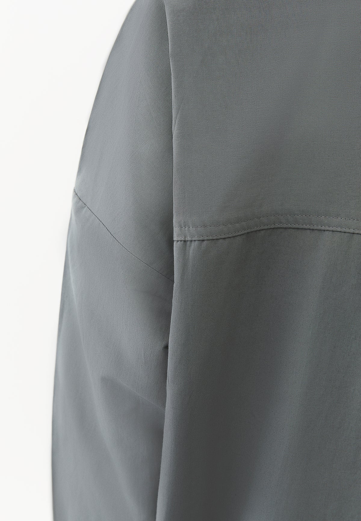 Oversized Shirt with Stone Details - Green