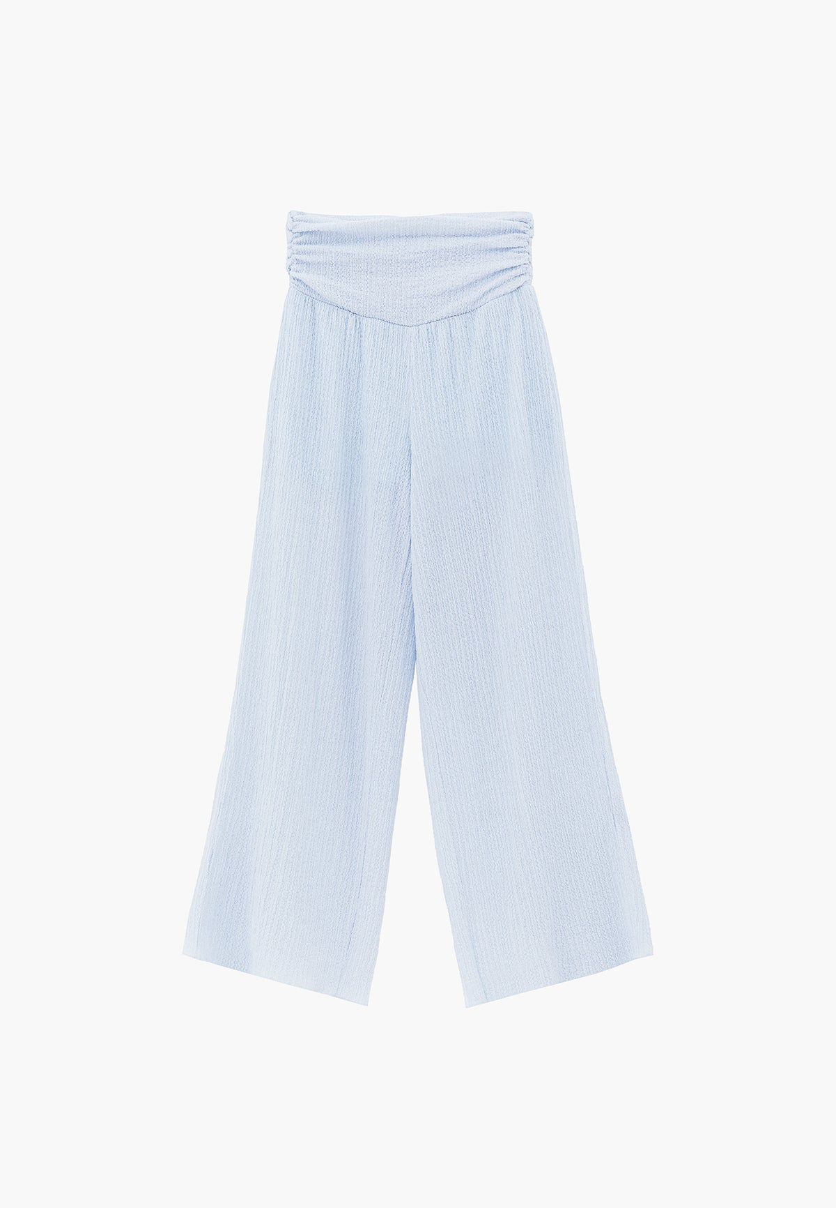 High Waist Wide Leg Pants - NANTUCKET BREEZE