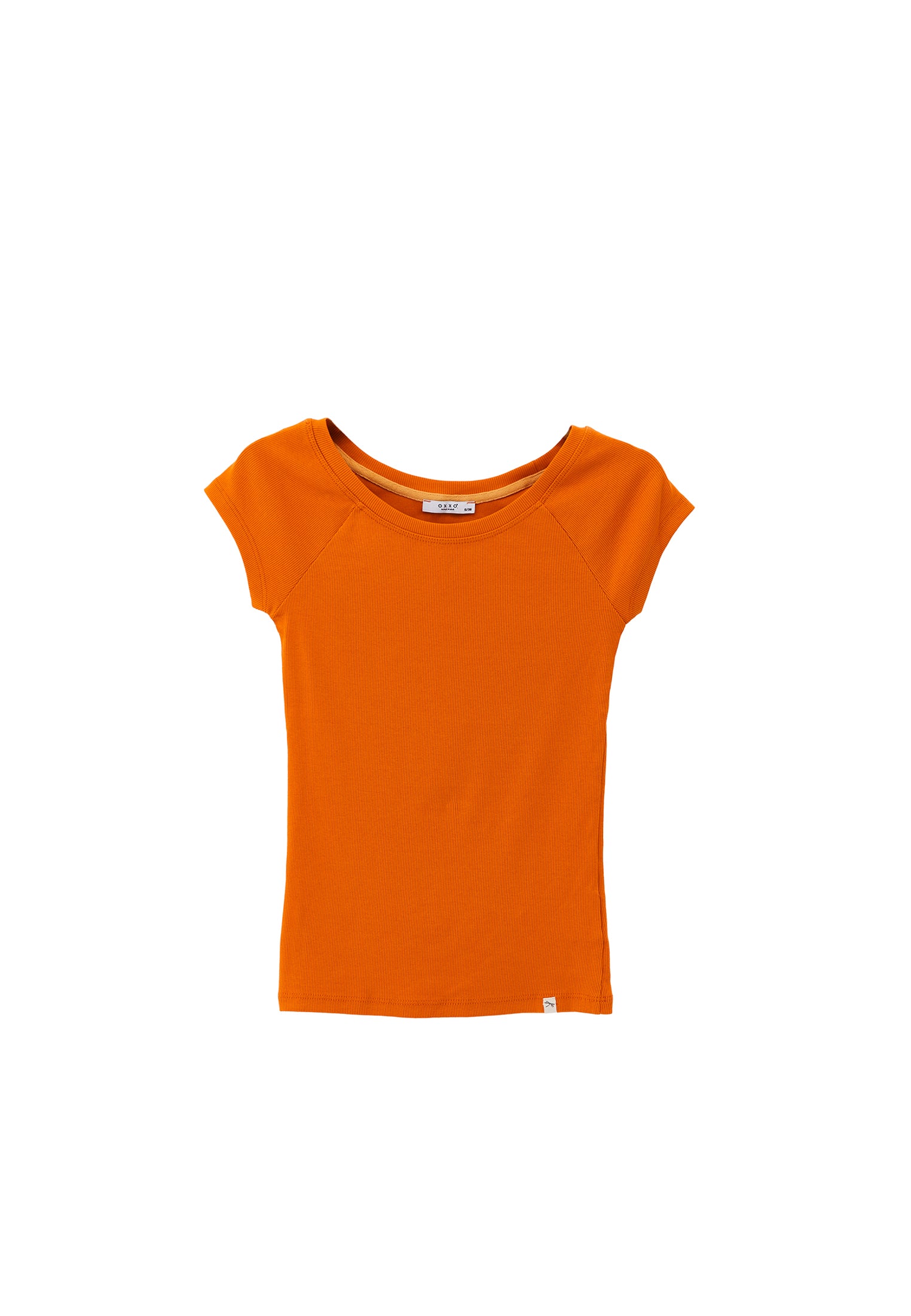 Boat neck t-shirt - ORANGE OCHRE