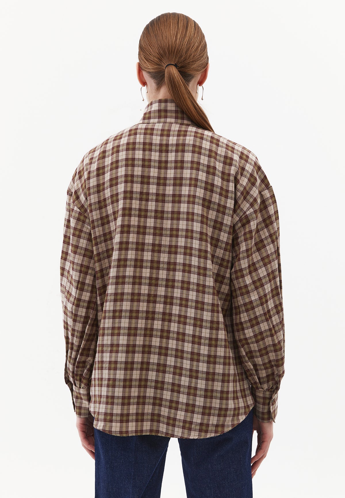 Checked Long Sleeve Shirt - Mix Color