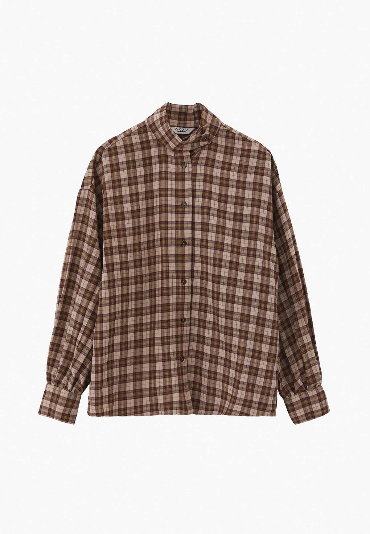 Checked Long Sleeve Shirt - Mix Color