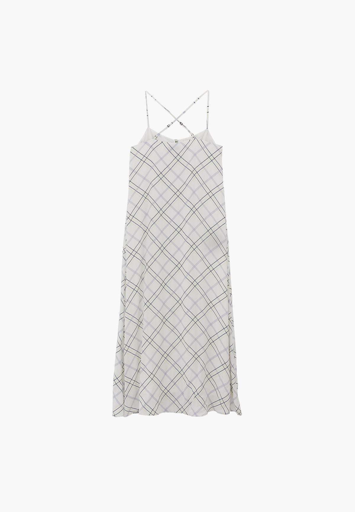 Striped Tie Sleeve A-Line Dress - Mix Color