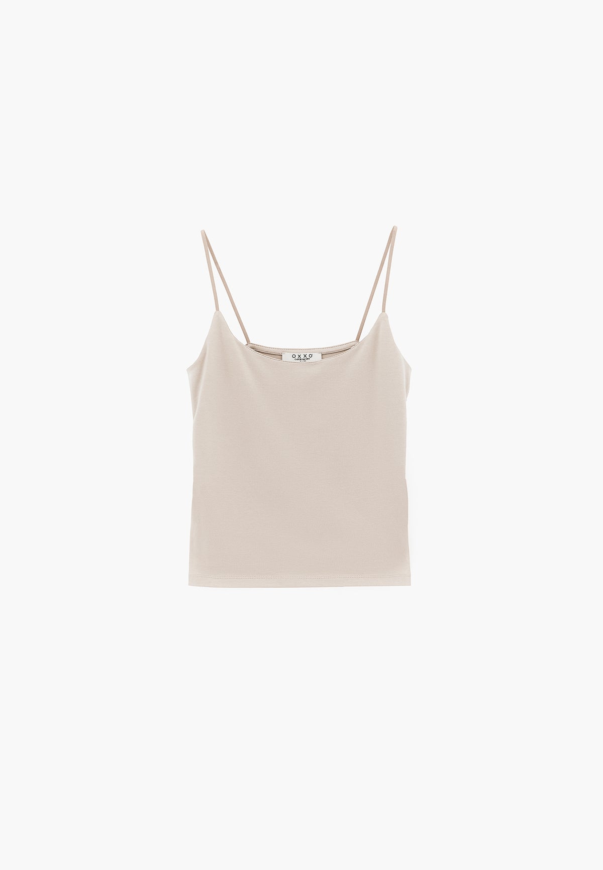 Bodycon Tank Top U Neck - PLAZA TAUPE