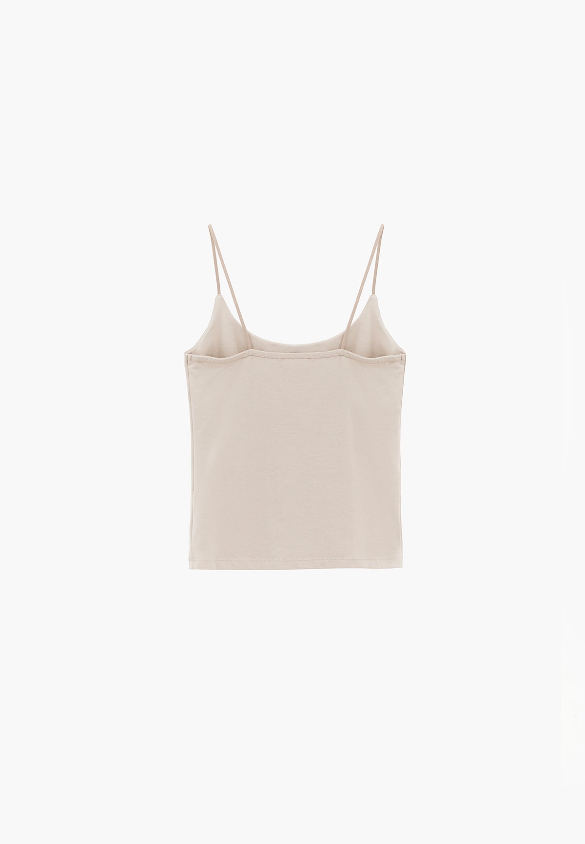 Bodycon Tank Top U Neck - PLAZA TAUPE
