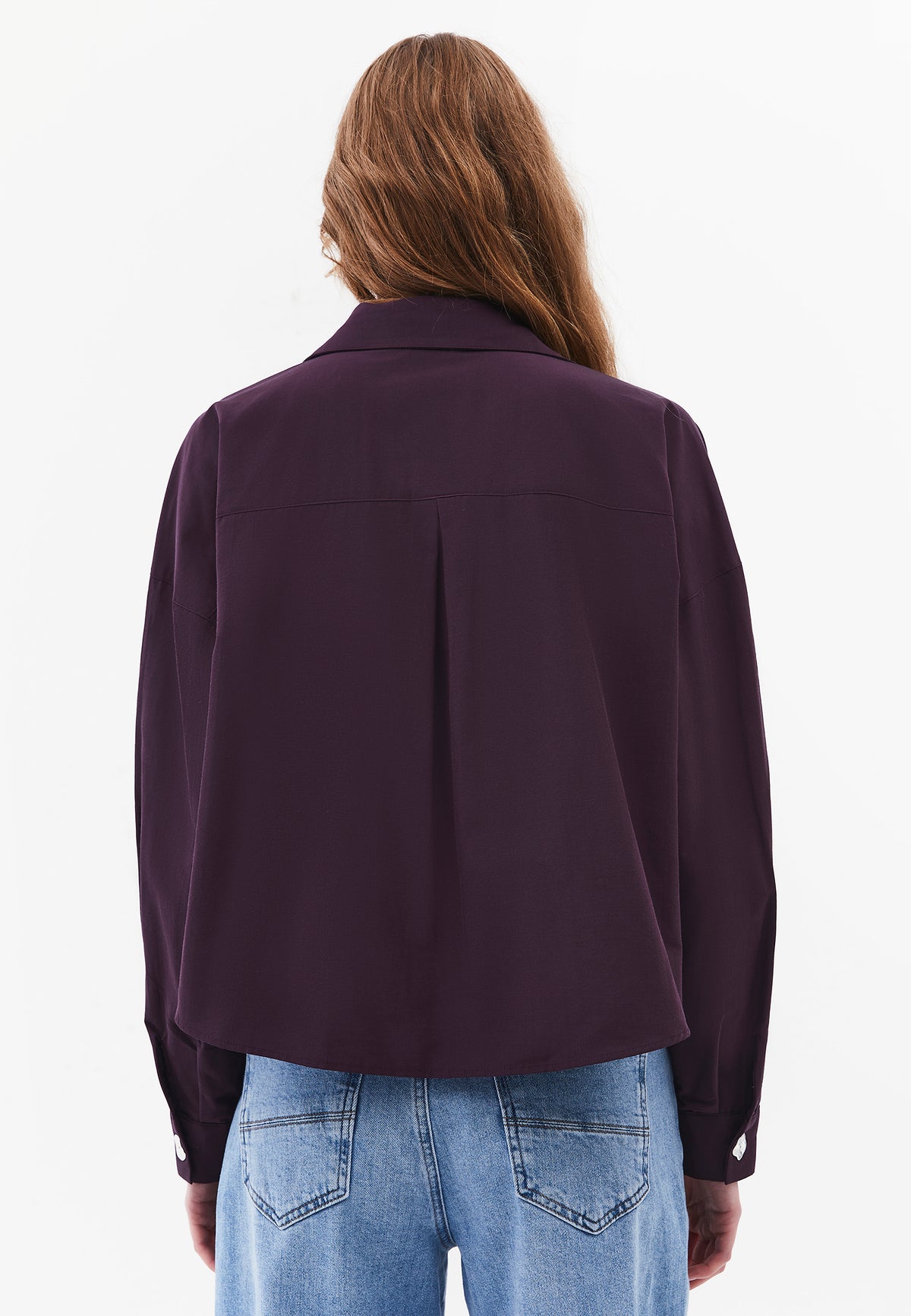 Oversize Button Detailed Shirt - PLUM PERFECT