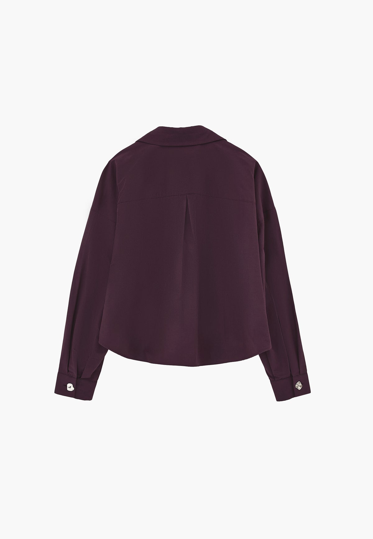 Oversize Button Detailed Shirt - PLUM PERFECT