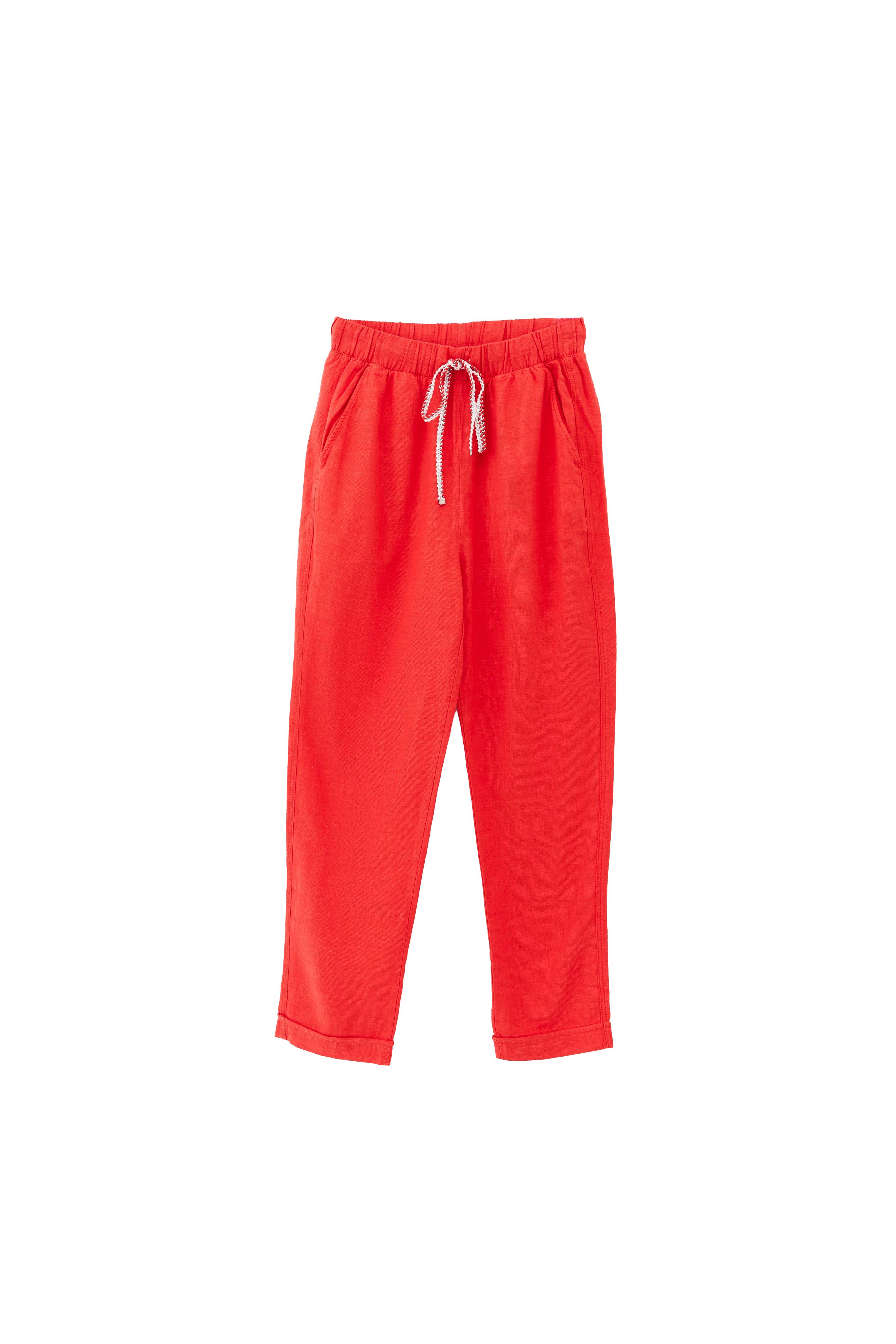 Carrot cut trousers - POINSETTIA