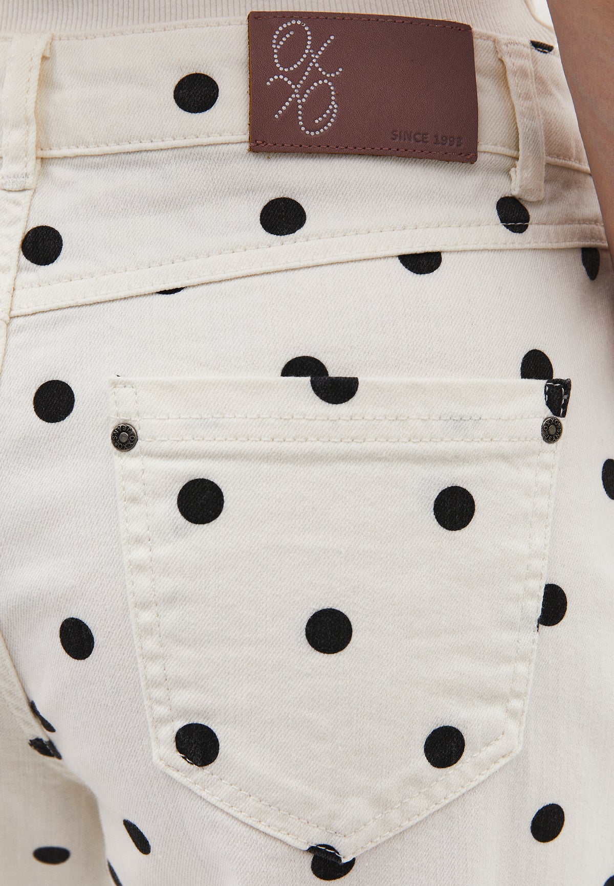 High Waist Printed Wide Leg Pants - POLKA DOT COMB