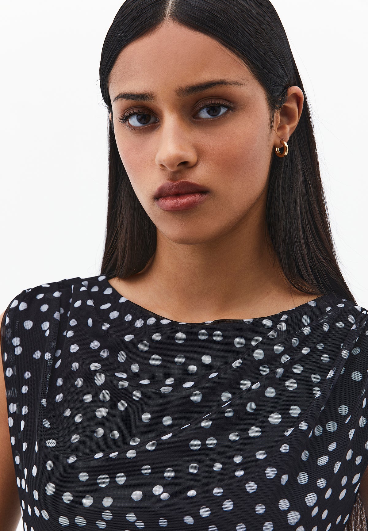Bodycon Off Shoulder Ruched Long Dress - POLKA DOT