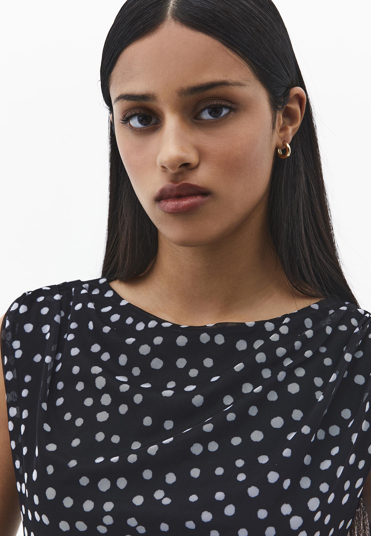 Bodycon Off Shoulder Ruched Long Dress - POLKA DOT