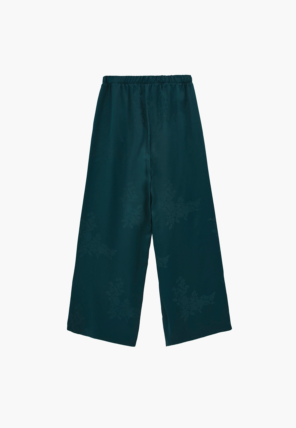Long Wide Leg Elastic Waist Pants - PONDEROSA PINE