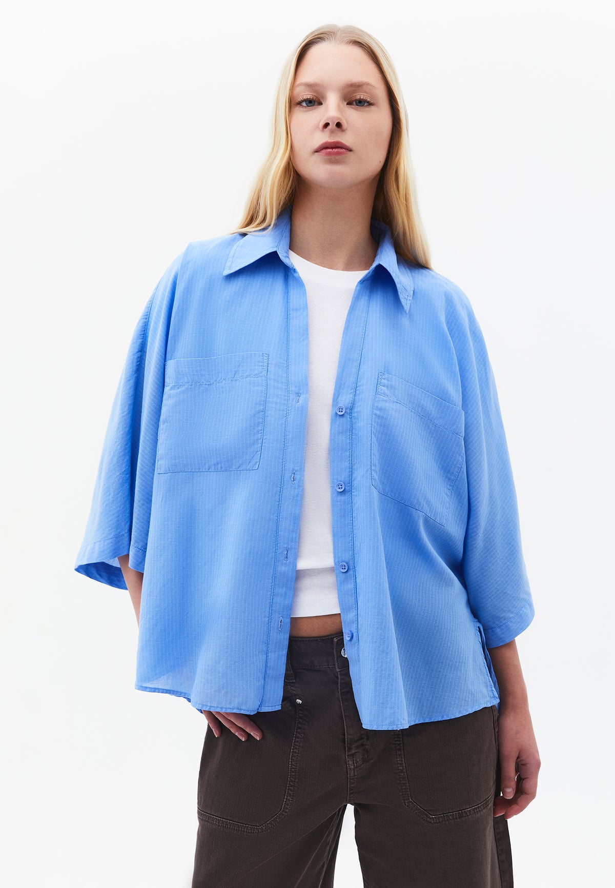 Oversize Shirt With Pocket Detail - PROVENCE