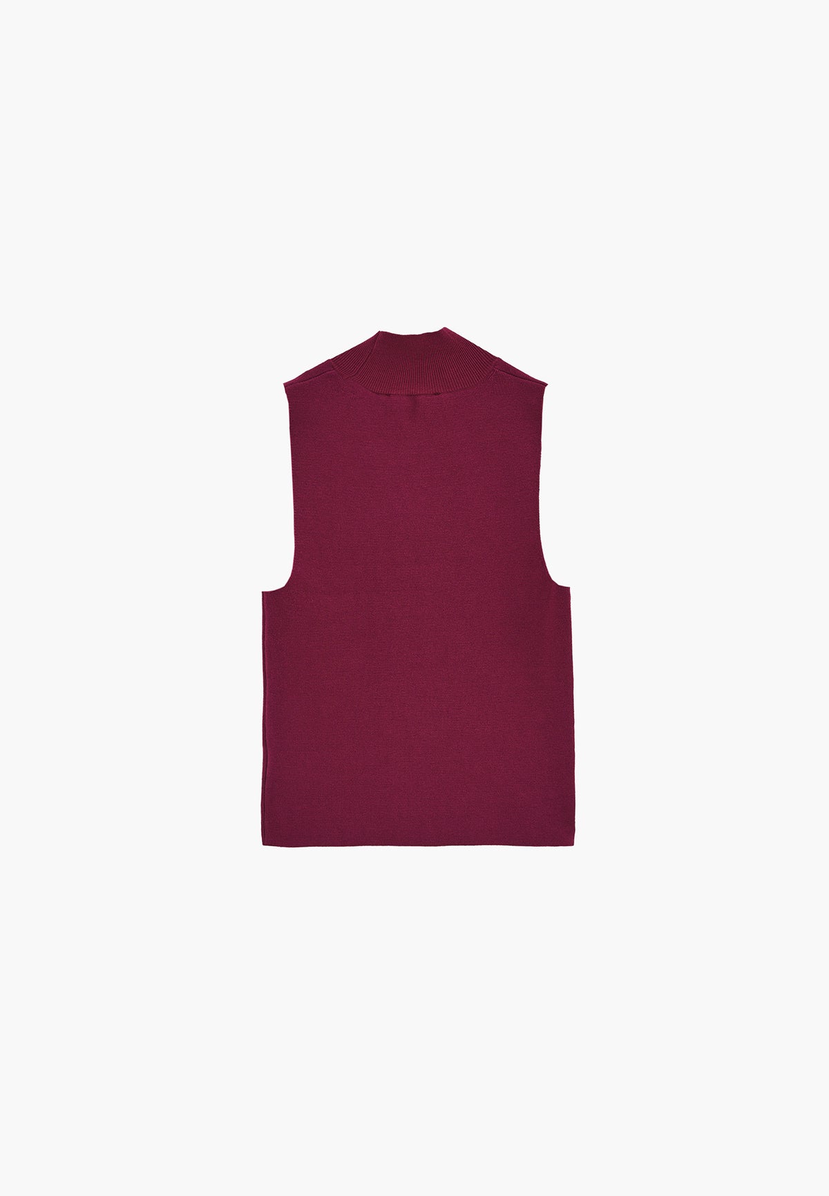 High Neck Slim Tank Top - PURPLE POTION