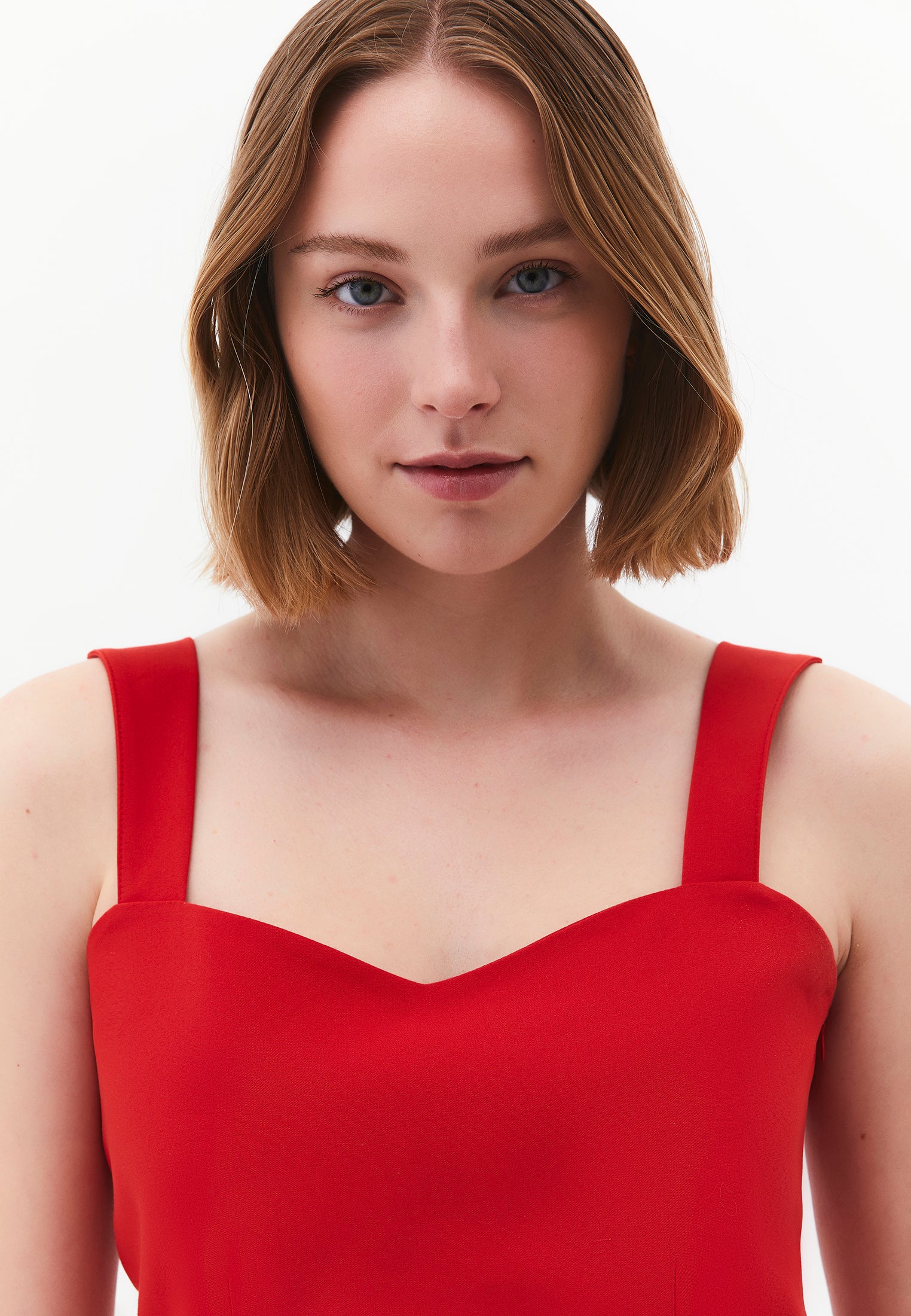 Sleeveless Sweetheart Neckline A-Line Short Dress - RACING RED