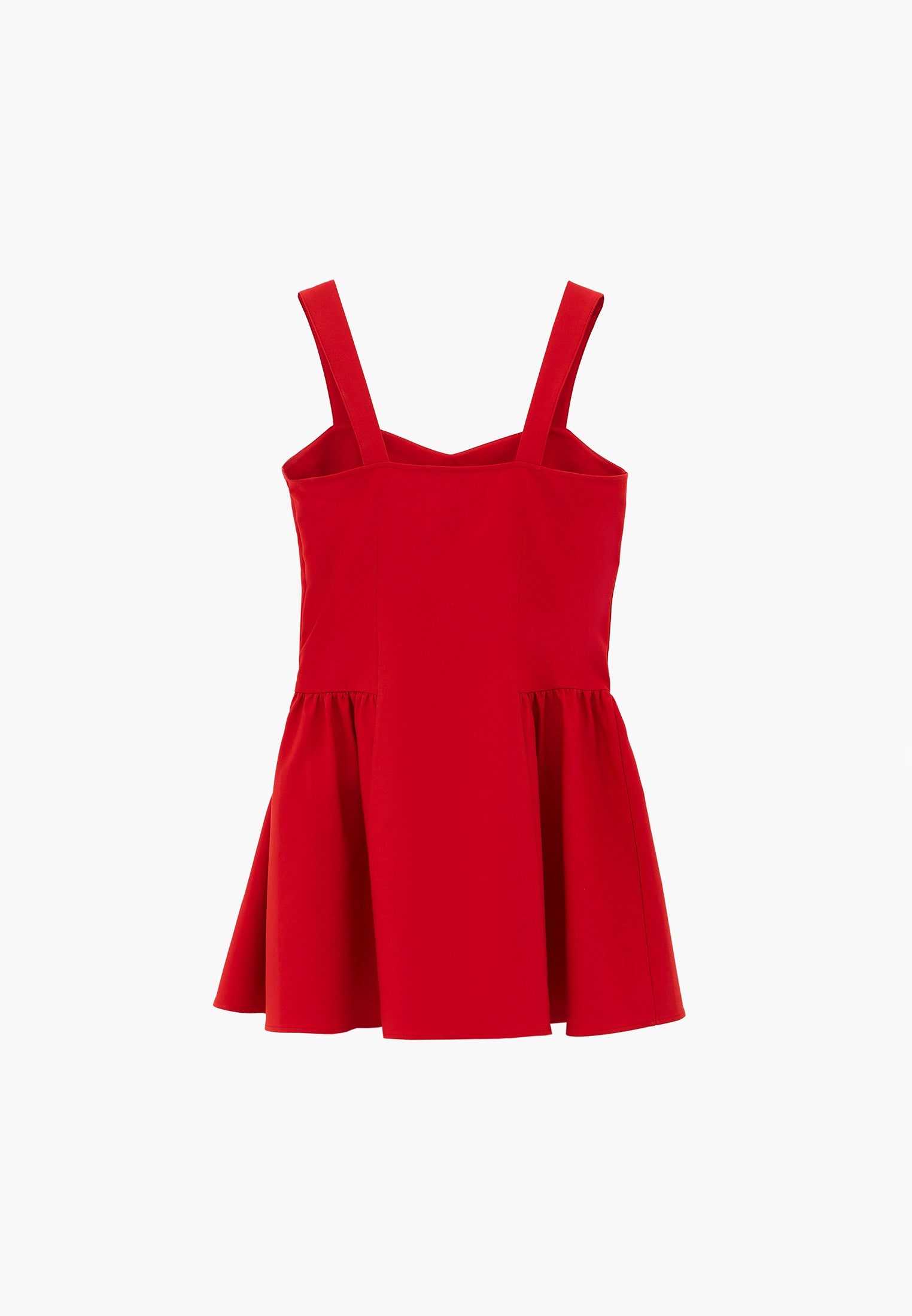 Sleeveless Sweetheart Neckline A-Line Short Dress - RACING RED