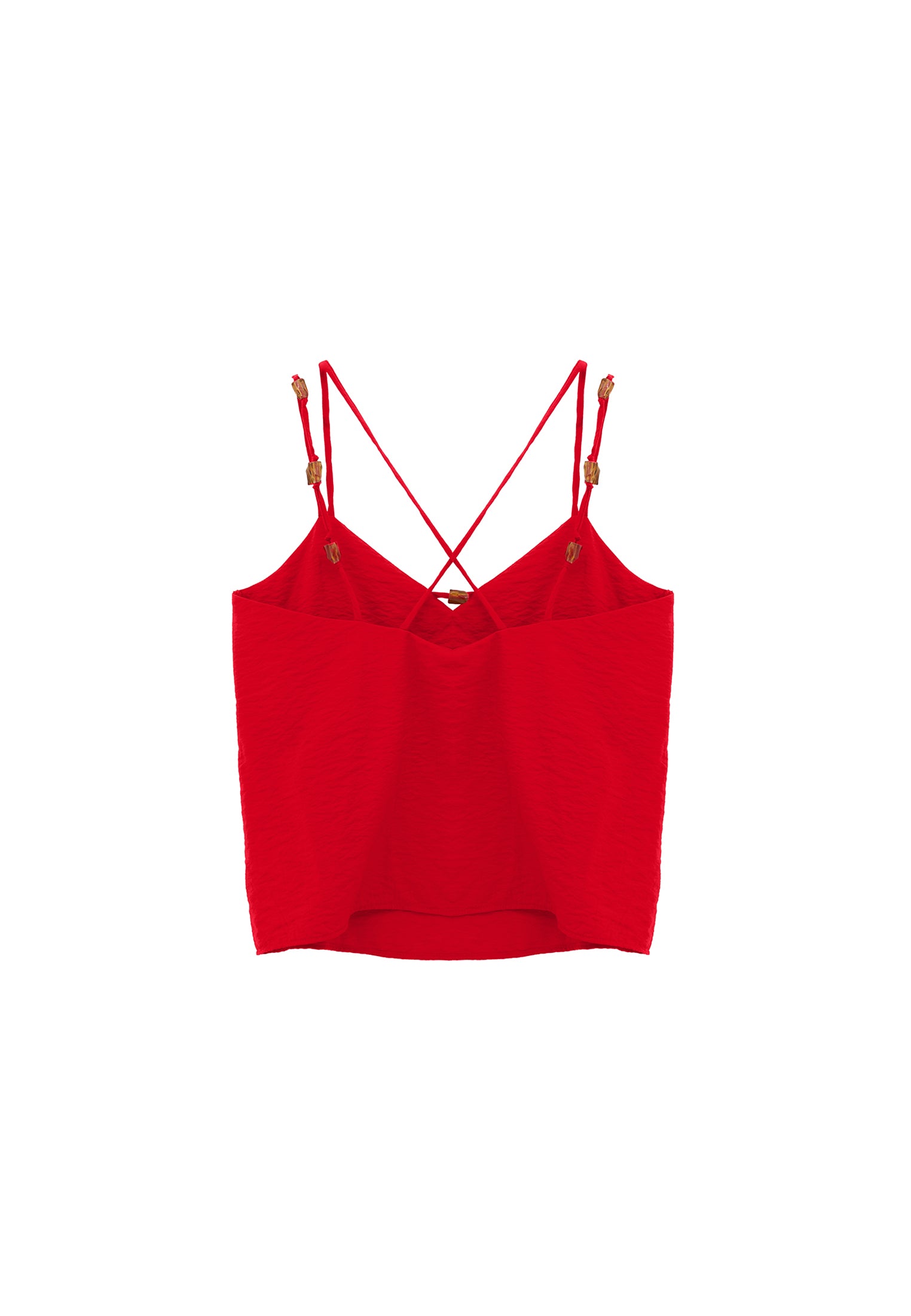 V-Neck Blouse - RACING RED