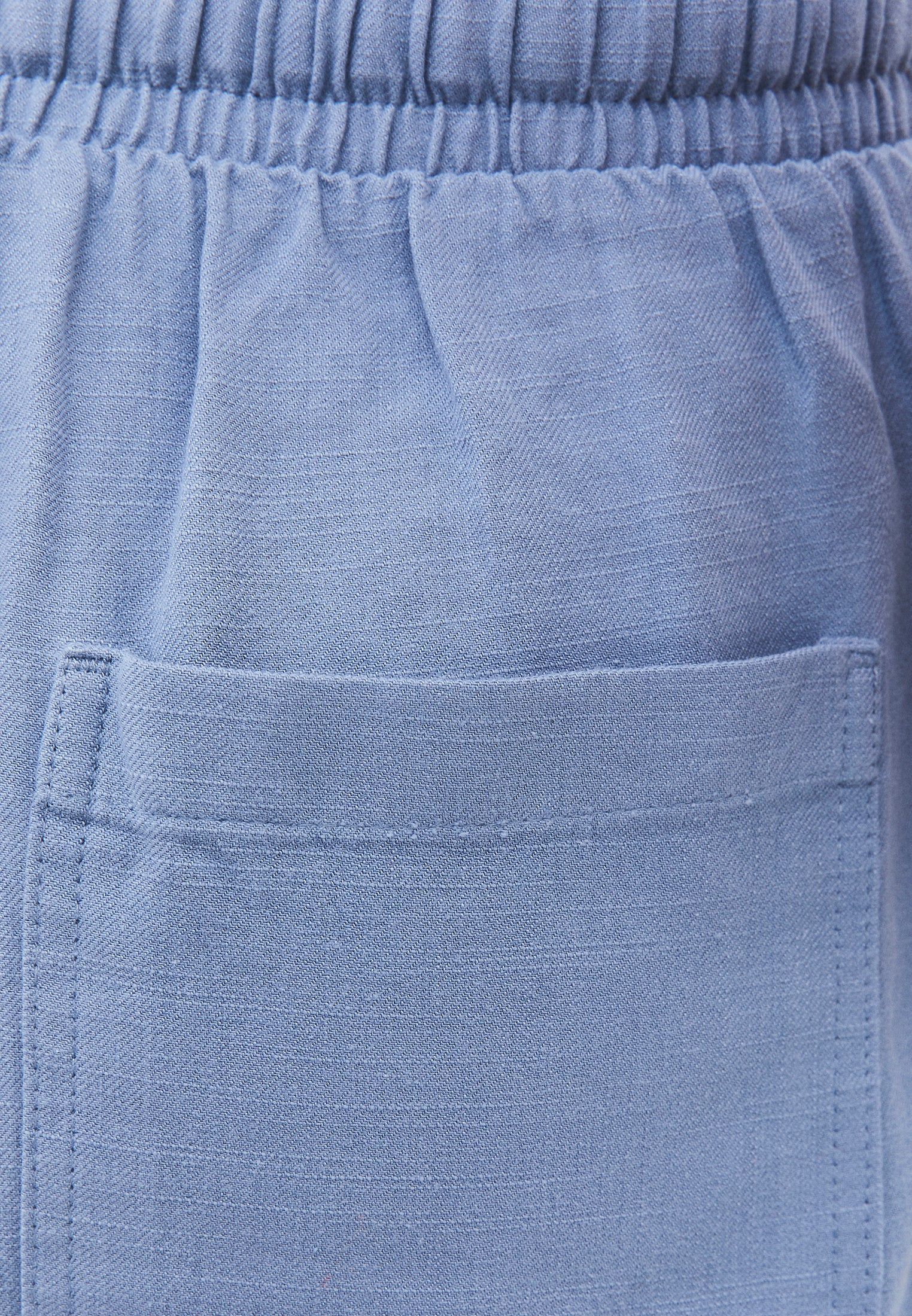 High Waist Carrot Leg Elasticated Pants - RAIN WASHED